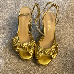 Dior Paris Gold Bow Women's Heels